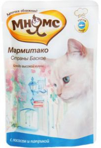 Мнямс паучи для кошек Мармитако Страны Басков (лосось с паприкой) ― ЗооВетШоп