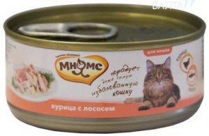 Мнямс консервы для кошек Курица с лососем в нежном желе ― ЗооВетШоп