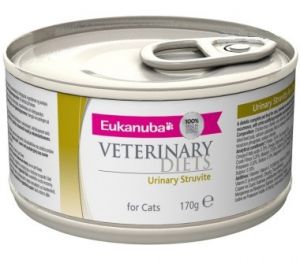 Ветеринарные диетические консервы Eukanuba Urinary Struvite для кошек при мочекаменной болезни струвитного типа 