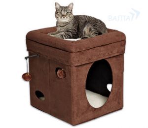 Midwest домик для кошки Currious Cat Cube  ― ЗооВетШоп