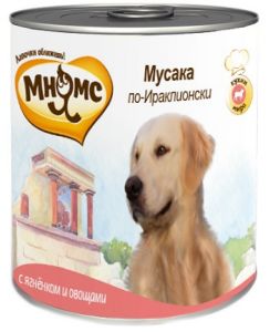 Мнямс консервы для средних и крупных собак Мусака по-Ираклионски (ягненок с овощами) ― ЗооВетШоп