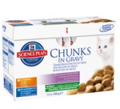 Hill's Science Plan Kitten Tender Chunks in Gravy - Classic Selection