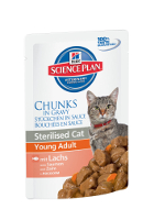 Hill's Science Plan Feline Sterilised Cat Young Adult Tender Chunks in Gravy - Salmon