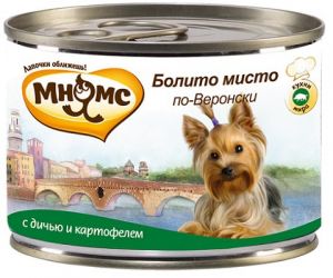 Мнямс консервы для мелких собак Болито мисто по-Веронски (дичь с картофелем) ― ЗооВетШоп