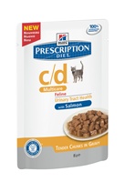 Hill's Prescription Diet c/d Multicare Feline Tender Chunks in Gravy with Salmon