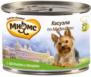 Мнямс консервы для мелких собак Касуэла по-Мадридски (кролик с овощами) ― ЗооВетШоп